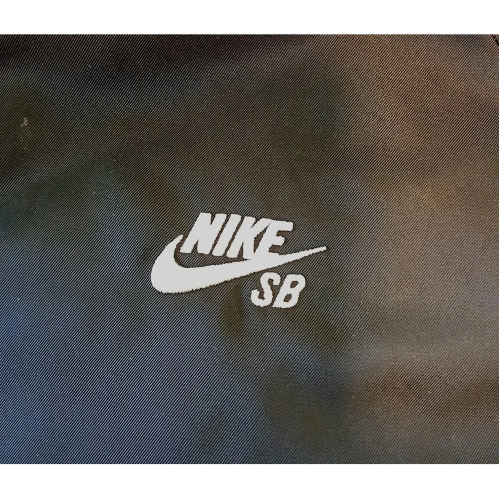 Nike SB Mens Skateboard Black Skater Jacket Embroidered Logo Size XL  D163
